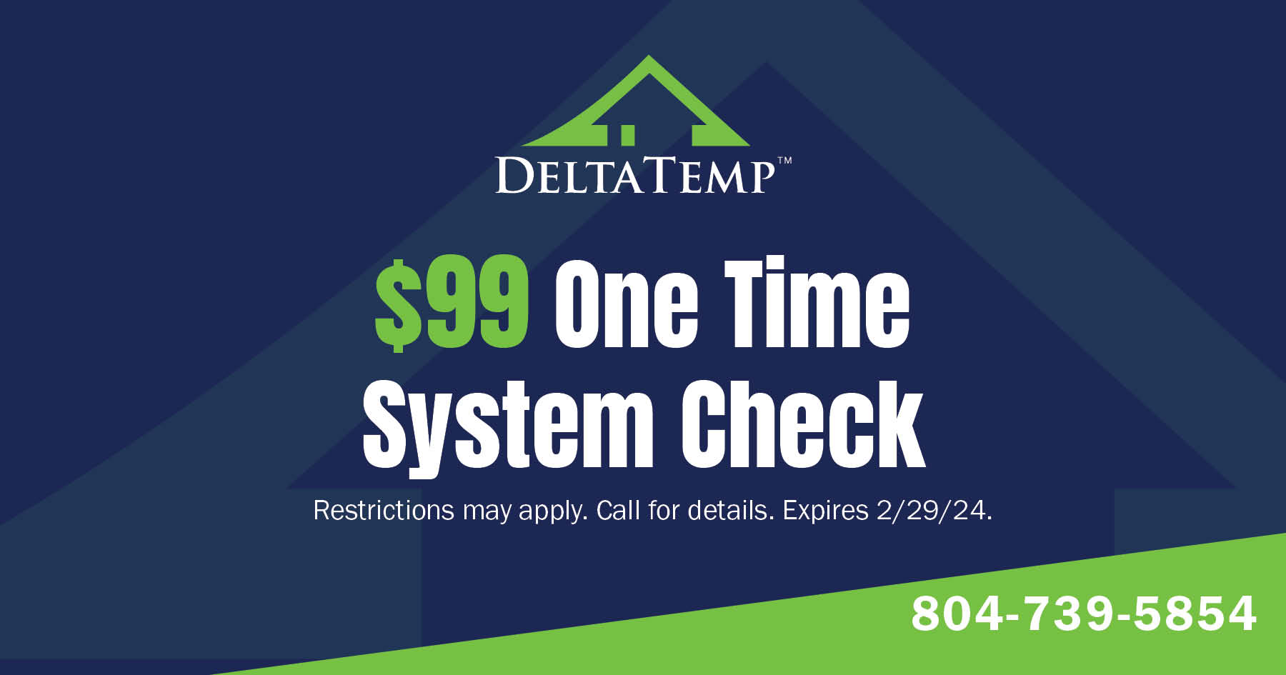  One time system check. Restrictions may apply. Call for details. Expires 2/29/2024.