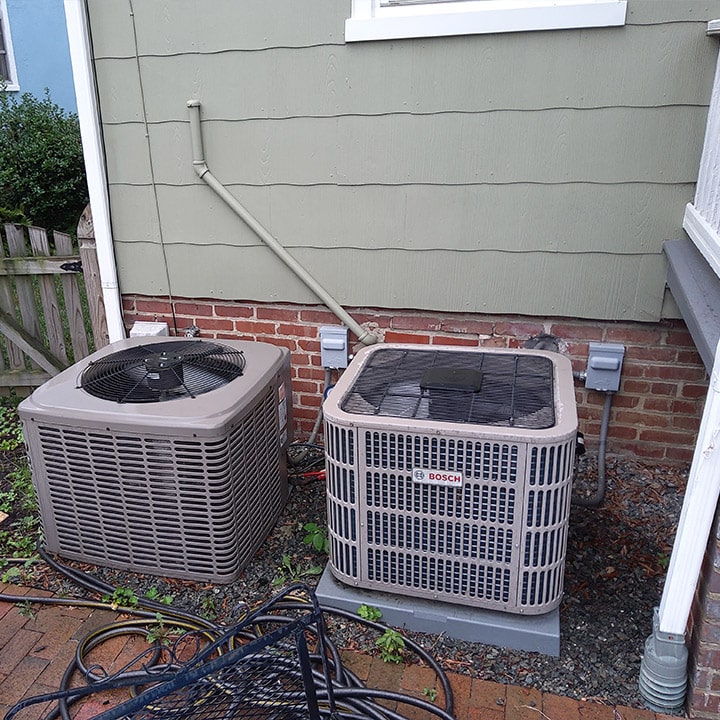 Bosch Heat Pump Replacement - Richmond, VA - Before