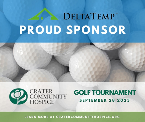 DeltaTemp is a proud sponsor of he Crater Community Hospice Golf Tournament | September 2023.
