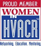 Women in HVACR | Proud Member logo.